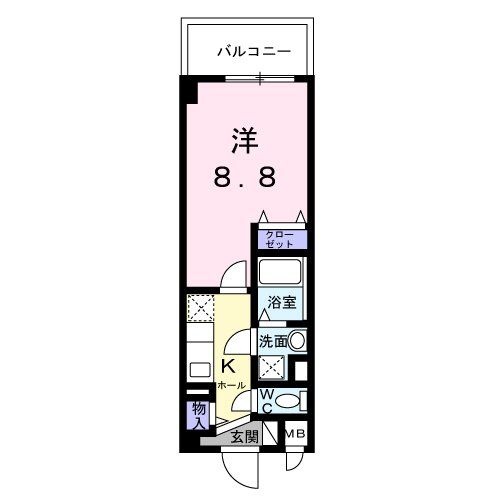 府中市白糸台のマンションの間取り