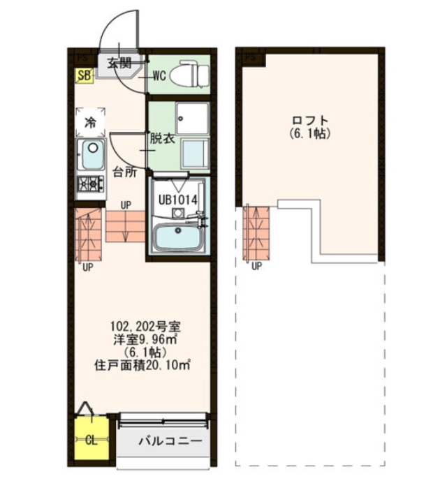 名古屋市南区呼続のアパートの間取り