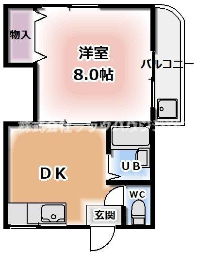 寝屋川市萱島桜園町のマンションの間取り