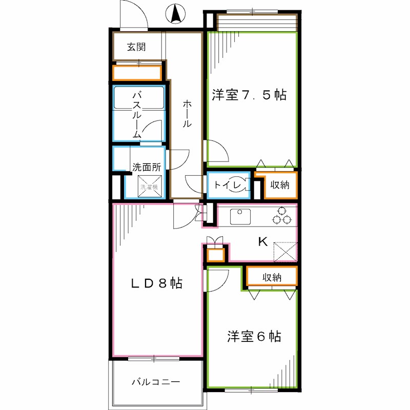 杉並区今川のマンションの間取り