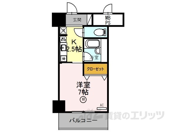 サンタウン竹鼻　Ａの間取り