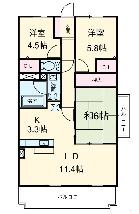 ユニーブル大曽根６０１号の間取り