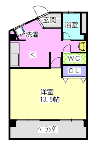 ヤカタハイツの間取り