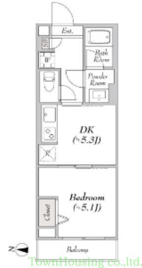 江東区東陽のマンションの間取り