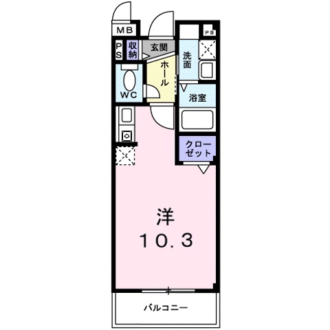 大津市皇子が丘のマンションの間取り