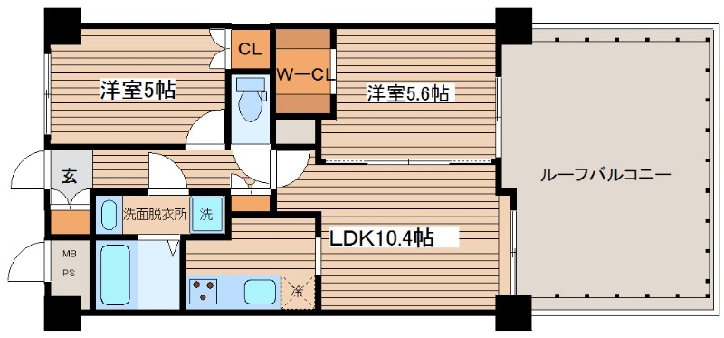 【センテニアル天満町の間取り】