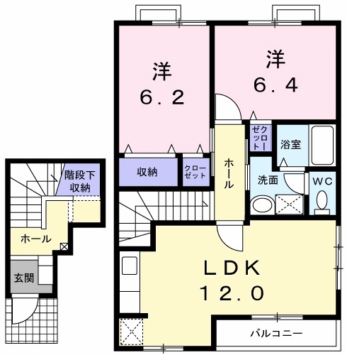 シプリエールＦの間取り