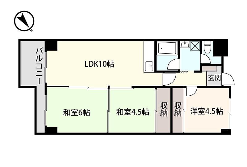 アシスト第８富山マンションの間取り