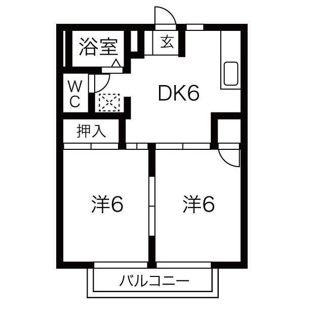 タウニーＮｏ．３の間取り