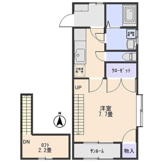 ルシエールＡの間取り