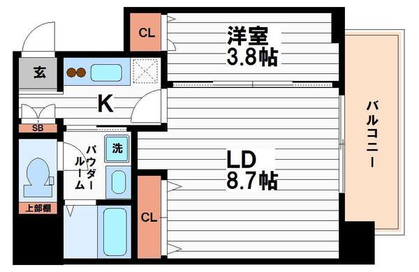 ヴィラ・セレーノ玉造本町の間取り