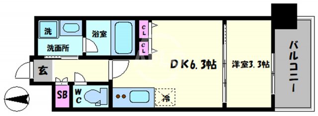 アーバネックス西長堀の間取り