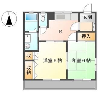 西多摩郡瑞穂町むさし野のマンションの間取り