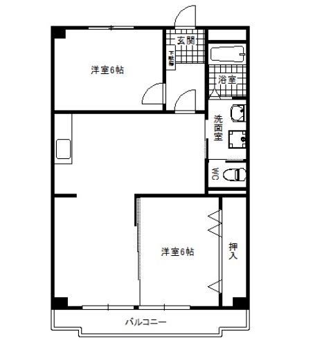 三鉦マンションの間取り