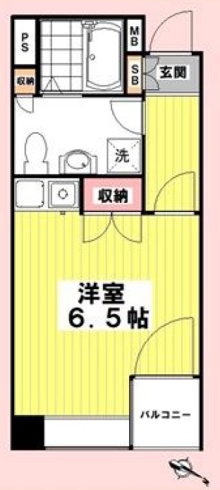 千代田区岩本町のマンションの間取り