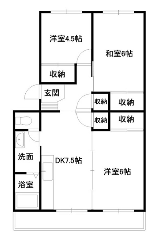 グリーンビレッジ　ハンノ木沢Ａの間取り