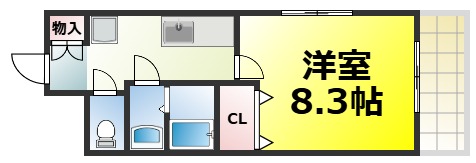 メルクリオール難波の間取り