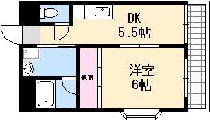 広島市西区庚午中のマンションの間取り