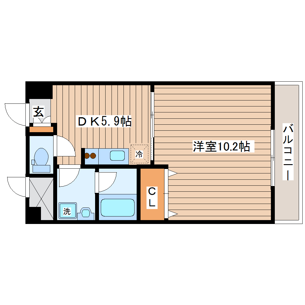 ウエストパーク支倉の間取り