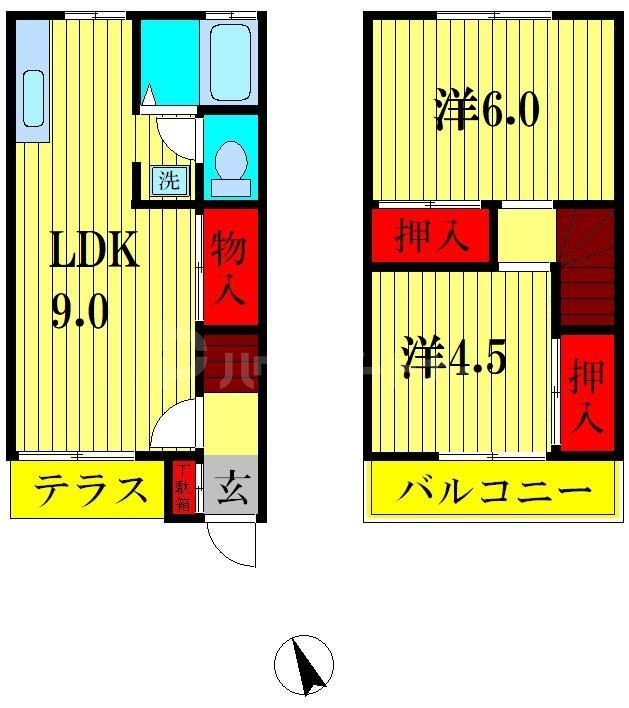 【シェリールＳ１０５の間取り】