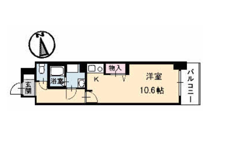 呉市三条のマンションの間取り