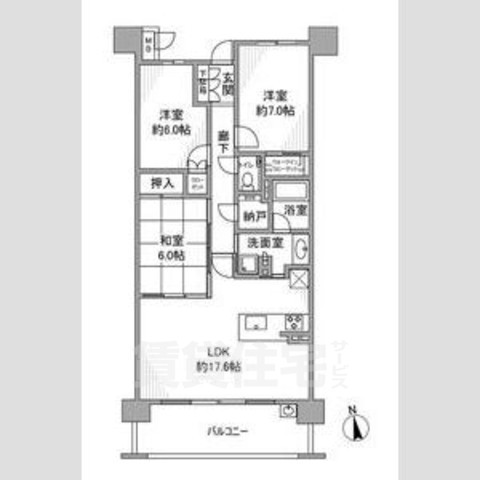 バンベール植田ヒルズ2の間取り