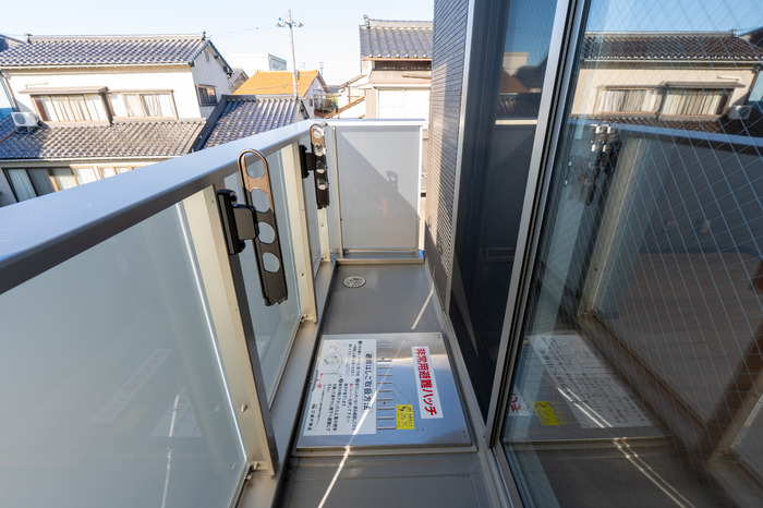 バルコニー　広々としたバルコニーです