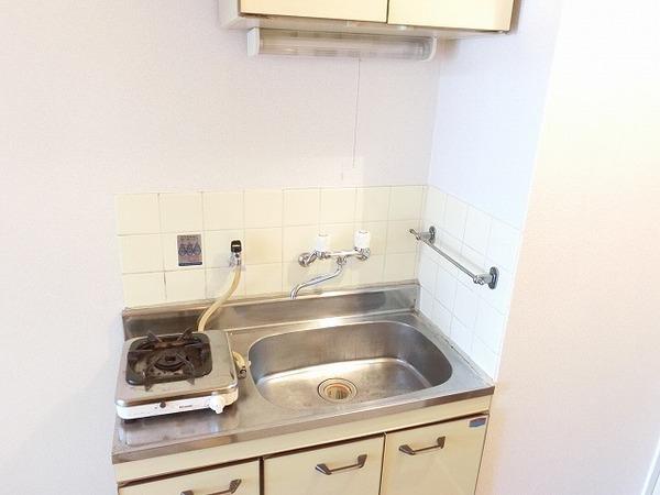 キッチン　１口ガスコンロ付き！