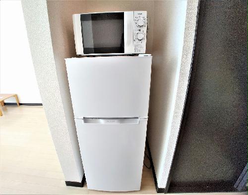 その他設備　レンジと冷蔵庫