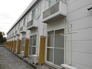 バルコニー　窓先の写真です。