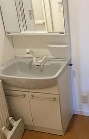 洗面設備　別タイプ部屋　参考写真です