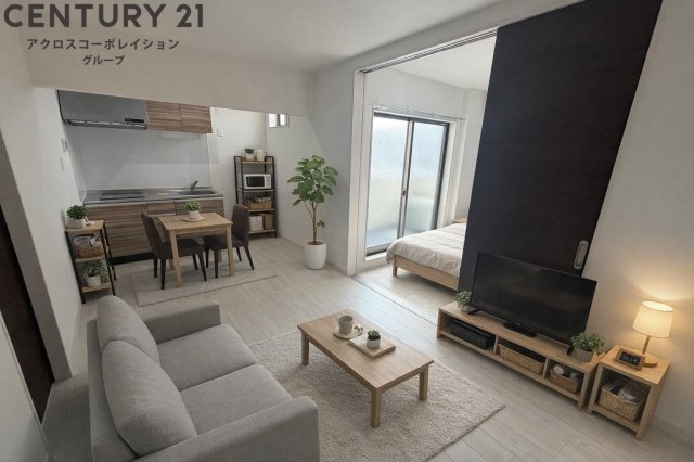 居室・リビング　画像中の家具はAIにより配置加工しているため付属しません