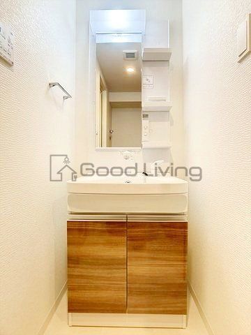 洗面設備　身だしなみもバッチリ