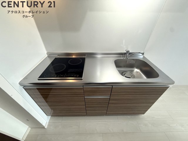 キッチン　2口IHコンロ付きのキッチン