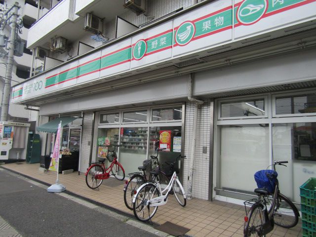 コンビニ　ローソンストア100LS東住吉矢田店（コンビニ）まで182m