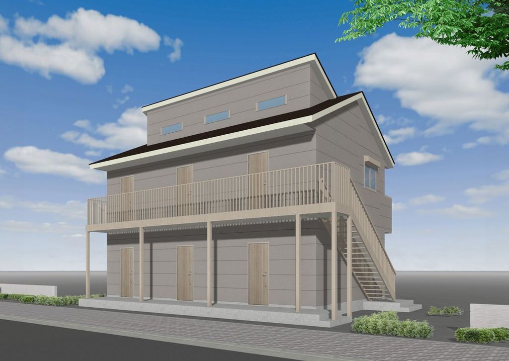 建物外観　※完成予想パース