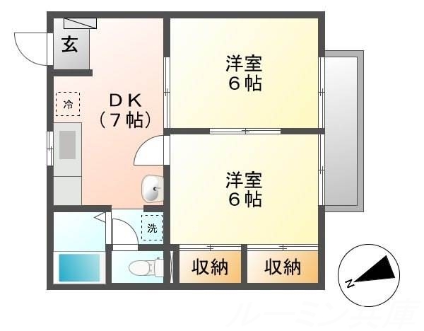 エナール北の間取り写真
