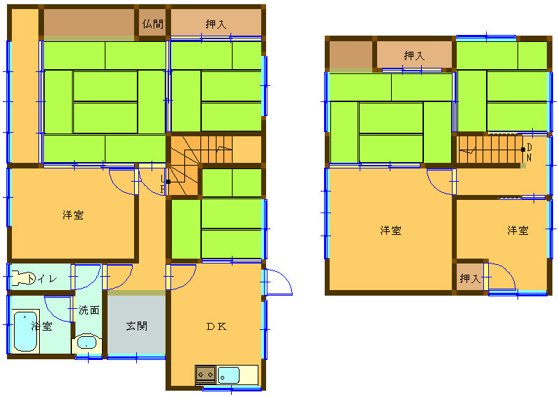 かつらぎ町佐野戸建の間取り写真