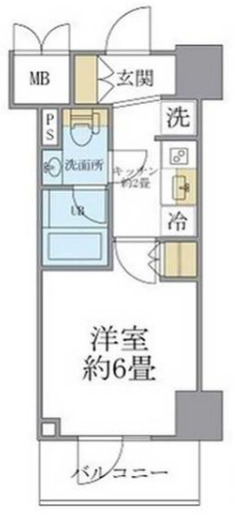 レスピール川崎の間取り写真