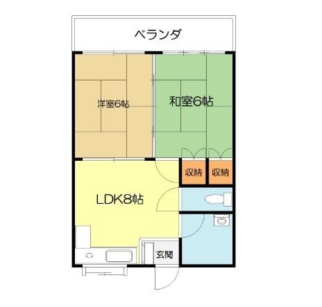 第1小那覇マンションの間取り写真