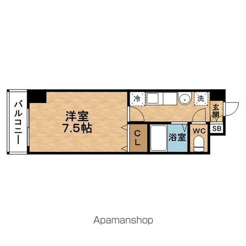 地下鉄谷町線 中崎町駅 徒歩4分 15階建 築25年の間取り写真
