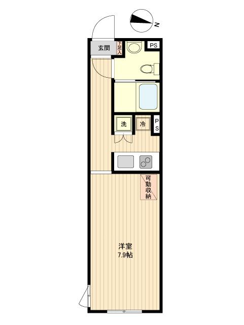 東急田園都市線 用賀駅 徒歩10分 4階建 築19年の間取り写真