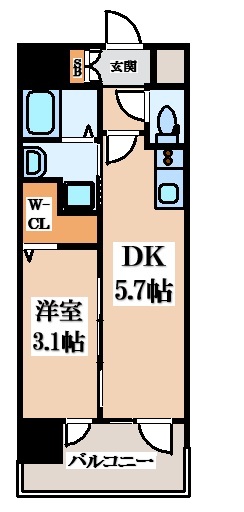 エステムコート大阪プリュームの間取り写真