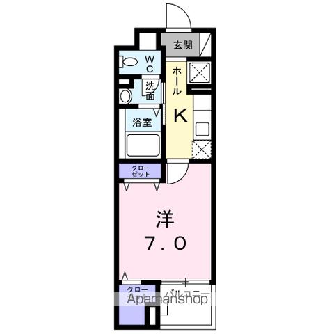 地下鉄名城線 堀田駅 徒歩6分 5階建 築9年の間取り写真