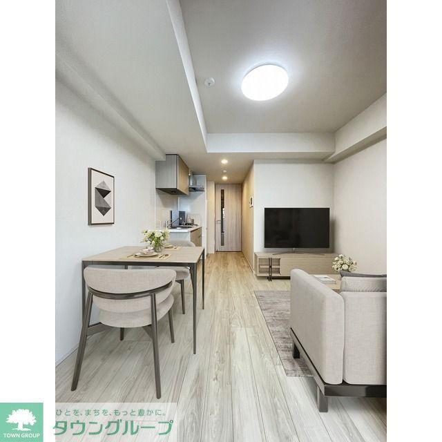 居室・リビング　家具・調度品等は CG 加工です。実際の賃貸住居 には含ま…