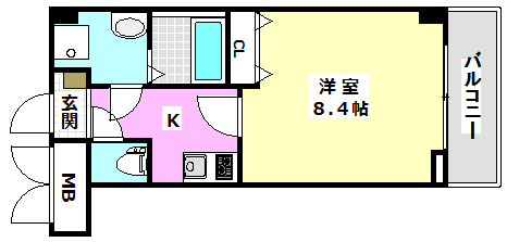 オーク南茨木の間取り写真