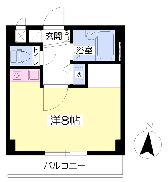 松山市萱町のマンションの間取り