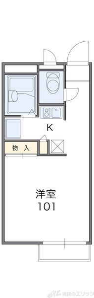 レオパレスプランタン高槻の間取り