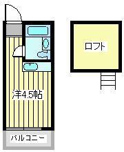 埼玉県さいたま市中央区本町東１（アパート）の賃貸物件の間取り