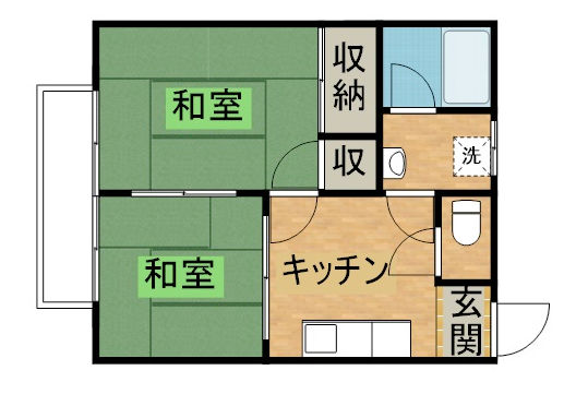 コーポ津久井の間取り